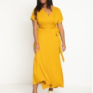 Eloquii wrap maxi dress